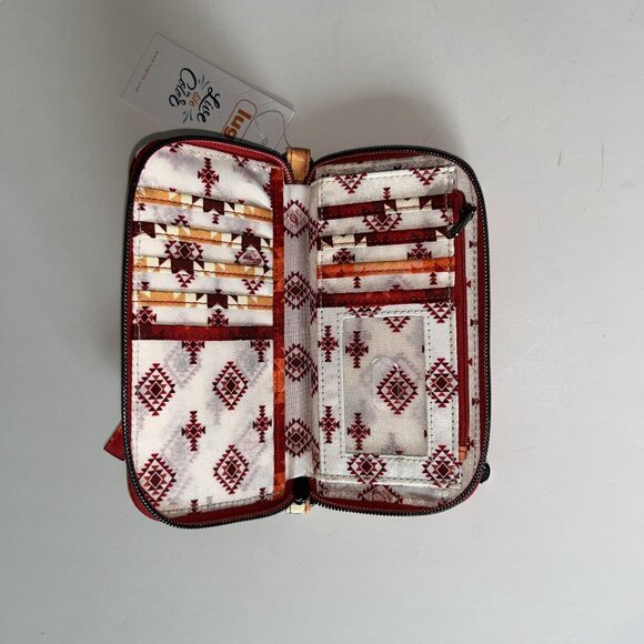 Lug Guild Collection Whirly RFID Wallet - Bargello Mountains Red - Picture 5 of 11